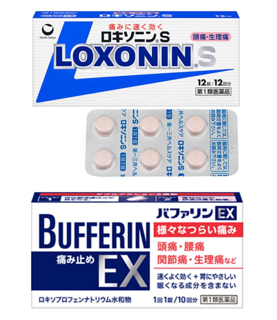 代表的な鎮痛剤ロキソプロフェンの商材例