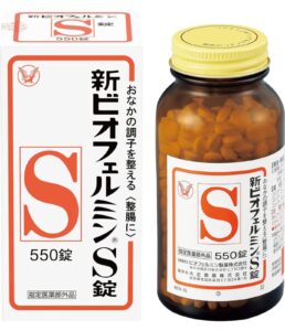 【大正製薬】新ビオフェルミンS錠のパッケージ画像/公式HPより