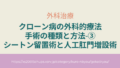 クローン病の外科的療法・手術の種類と方法③シートン留置術と人工肛門増設術について解説します。