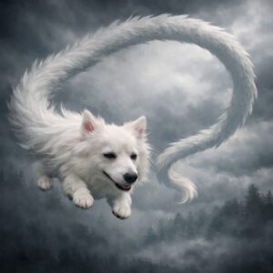 うちの犬を、“果てしなく続くあの名作映画”を連想させるファンタジー系ドラゴン風にする挑戦②