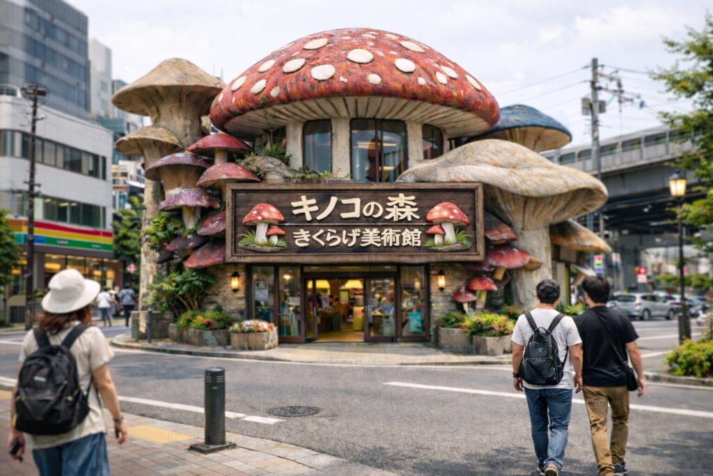 きくらげ美術館外観(創作オリジナル) きくらげ美術館外観(創作オリジナル)