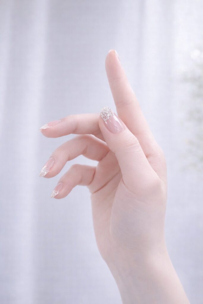 闘病自己紹介カードの手の素材AIイラスト/オリジナル